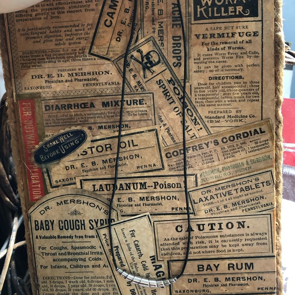 Leather and sterling silver necklace NWOT - Picture 5 of 7